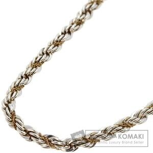 Tiffany Twisted Rope Necklace Silver Yellow Gold